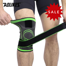 Load image into Gallery viewer, AOLIKES 1PCS 2020 Knee Support Professional Protective Sports Knee Pad Breathable Bandage Knee Brace Basketball Tennis Cycling