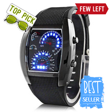 Load image into Gallery viewer, Men Fashion LED Sport Rubber Band Digital Week Date Dashboard Pattern Dial Watch Mas-culino Fashion Men's Watch Large Dial Milit