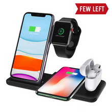 Load image into Gallery viewer, 4 in 1 15W Qi Wireless Charger Dock Station For Iphone Airpods Micro USB Type C Stand Fast Charging 3.0 For Apple Watch Charger
