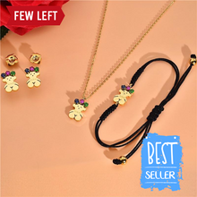 Load image into Gallery viewer, NEW TOUSES bear Jewelry Fashion Hot pendientes Alloy Letter Bracelet Chain Charm Bracelet Female Personality joyas anillo
