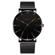 Load image into Gallery viewer, 2020 Minimalist Men's Fashion Ultra Thin Watches Simple Men Business Stainless Steel Mesh Belt Quartz Watch Relogio Masculino
