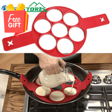Load image into Gallery viewer, Pancake Maker Egg Ring Maker Nonstick Easy Fantastic Egg Omelette Mold Kitchen Gadgets Cooking Tools Silicone
