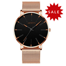 Load image into Gallery viewer, 2020 Minimalist Men's Fashion Ultra Thin Watches Simple Men Business Stainless Steel Mesh Belt Quartz Watch Relogio Masculino
