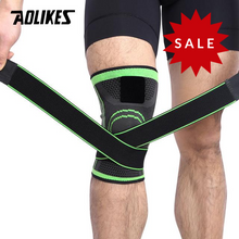 Load image into Gallery viewer, AOLIKES 1PCS 2020 Knee Support Professional Protective Sports Knee Pad Breathable Bandage Knee Brace Basketball Tennis Cycling
