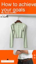 Load image into Gallery viewer, Aproms Candy Color Ribbed Knitted Cardigan Women Autumn Winter Long Sleeve Basic Cropped Sweaters Female Casual Short Jumper Top
