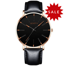 Load image into Gallery viewer, 2020 Minimalist Men's Fashion Ultra Thin Watches Simple Men Business Stainless Steel Mesh Belt Quartz Watch Relogio Masculino
