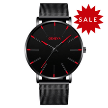Load image into Gallery viewer, 2020 Minimalist Men's Fashion Ultra Thin Watches Simple Men Business Stainless Steel Mesh Belt Quartz Watch Relogio Masculino
