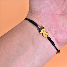 Load image into Gallery viewer, NEW TOUSES bear Jewelry Fashion Hot pendientes Alloy Letter Bracelet Chain Charm Bracelet Female Personality joyas anillo
