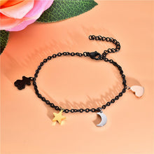 Load image into Gallery viewer, NEW TOUSES bear Jewelry Fashion Hot pendientes Alloy Letter Bracelet Chain Charm Bracelet Female Personality joyas anillo
